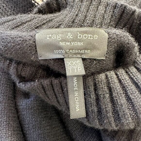 Rag & Bone AUBREE OVERSIZED CASHMERE FUNNEL NECK Sweater , XXS - Picture 13 of 13